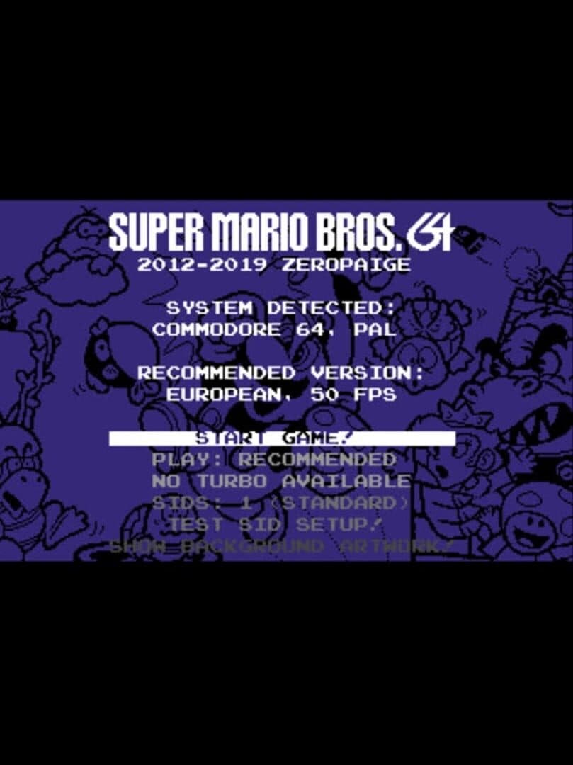 Super Mario Bros. 64 cover art