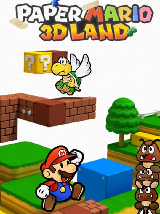 Paper Mario 3D Land cover art